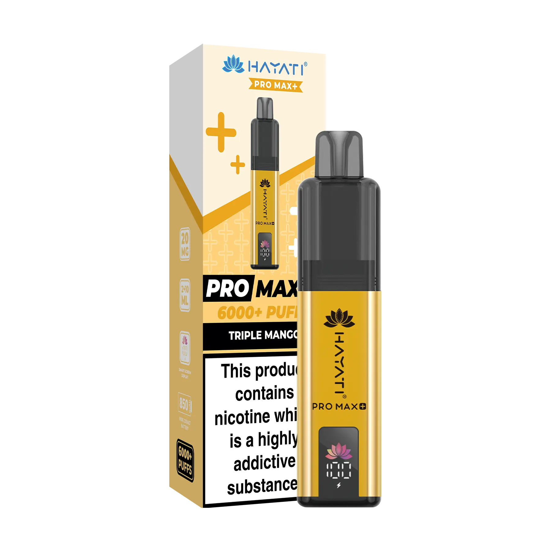 Hayati Pro Max+ 6000 Prefilled Vape Kit - Triple Mango