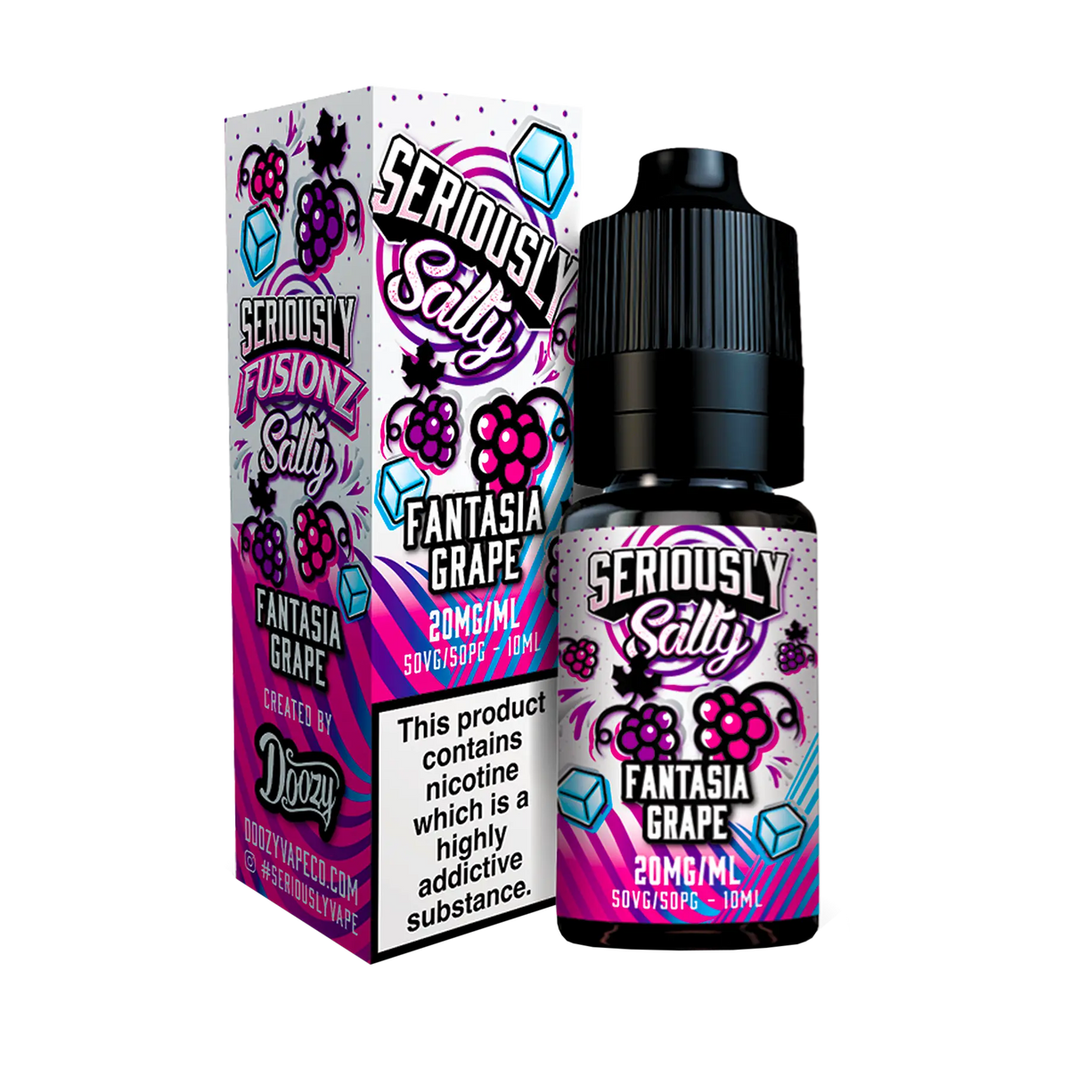 Doozy Seriously Fusionz Fantasia Grape 10ml E Liquid Nicotine Salt