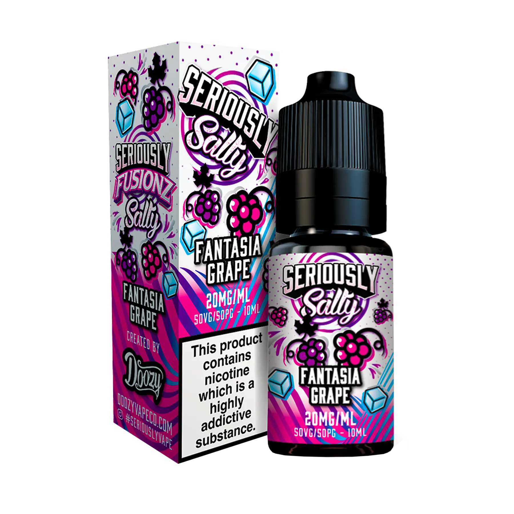 Doozy Seriously Fusionz Fantasia Grape 10ml E Liquid Nicotine Salt