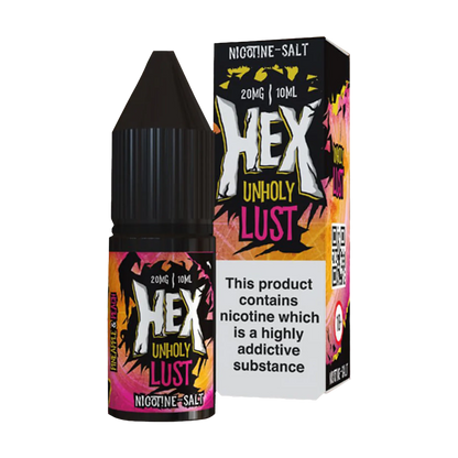 Hex 10ml E-Liquid Nicotine Salt - Unholy Lust