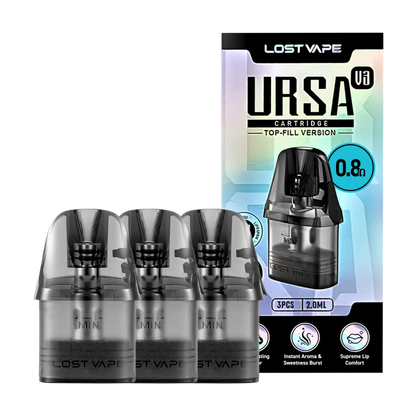 Lost Vape Ursa V3 Replacement Pods - 0.8 ohm