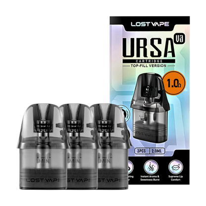 Lost Vape Ursa V3 Replacement Pods - 1.0 ohm