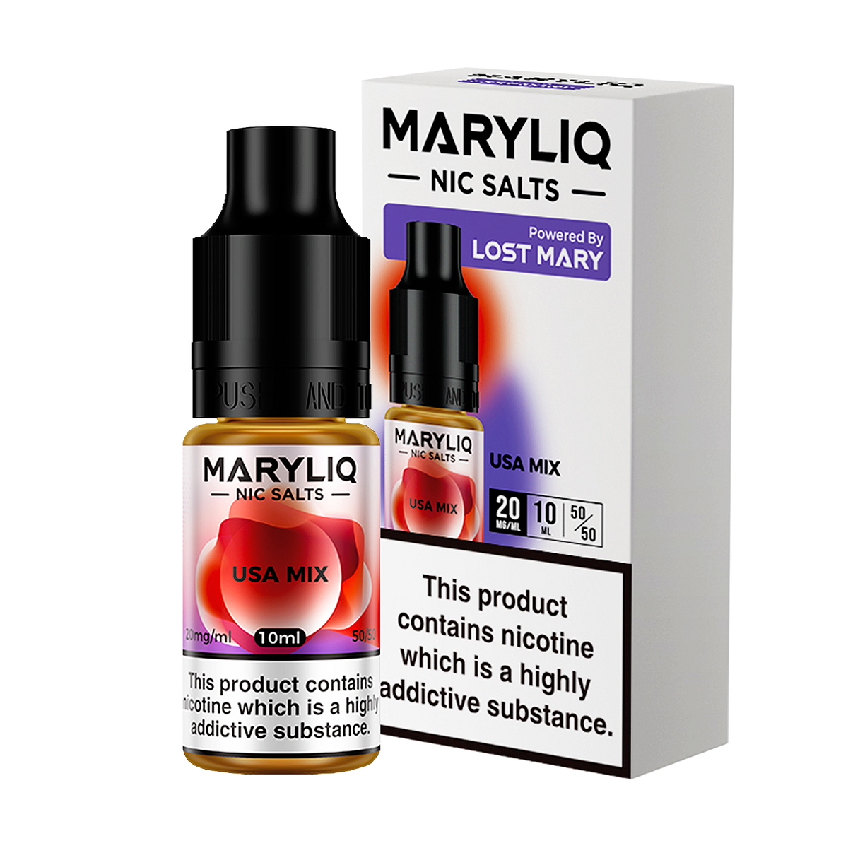 Maryliq - USA Mix 10ml E Liquid Nicotine Salt