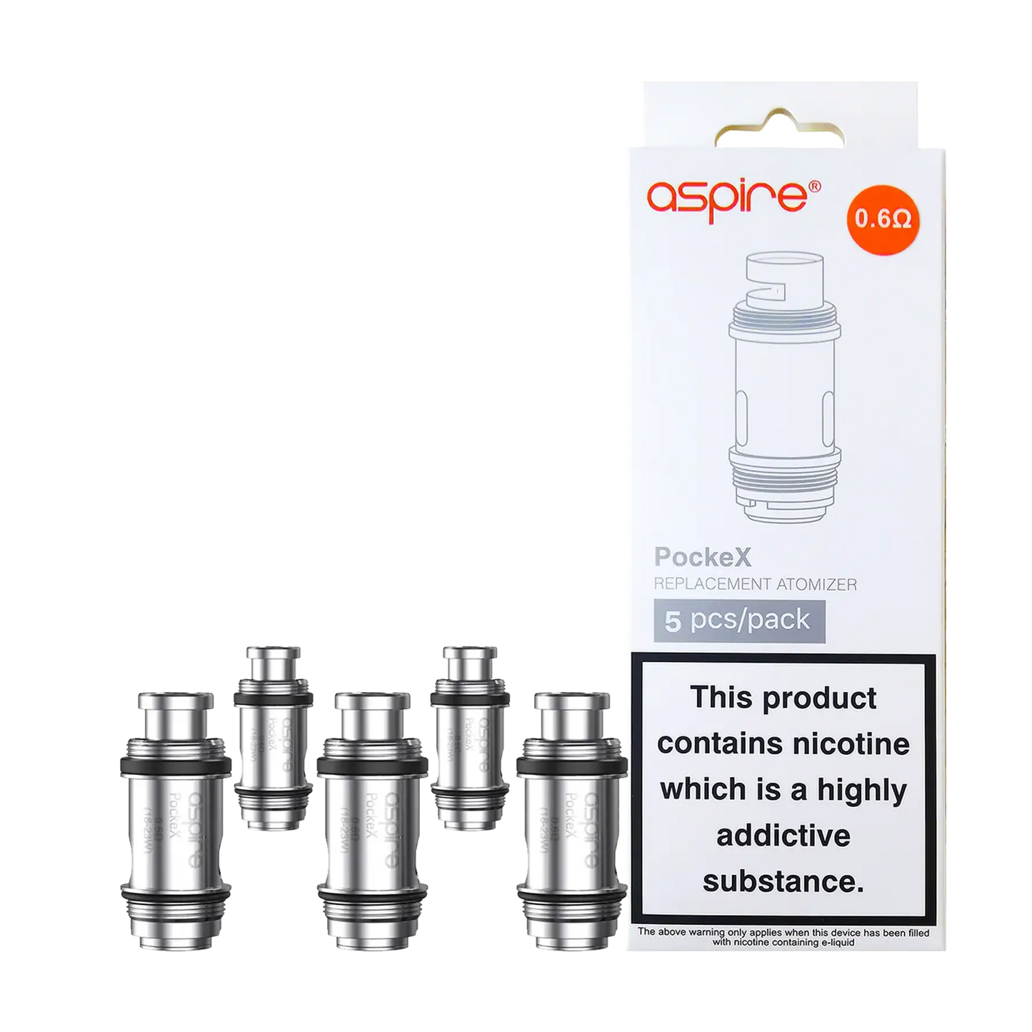 Aspire PockeX Coils 5 Pack