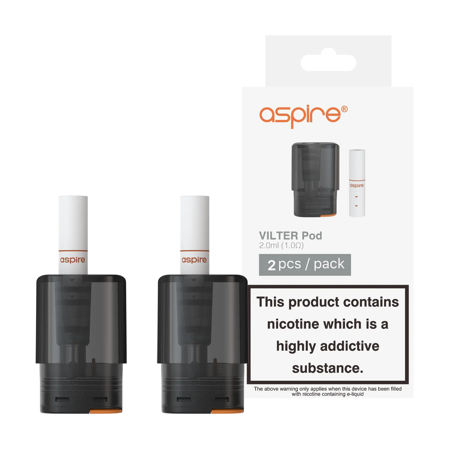 Aspire Vilter Replacement Pods - Paper Filters