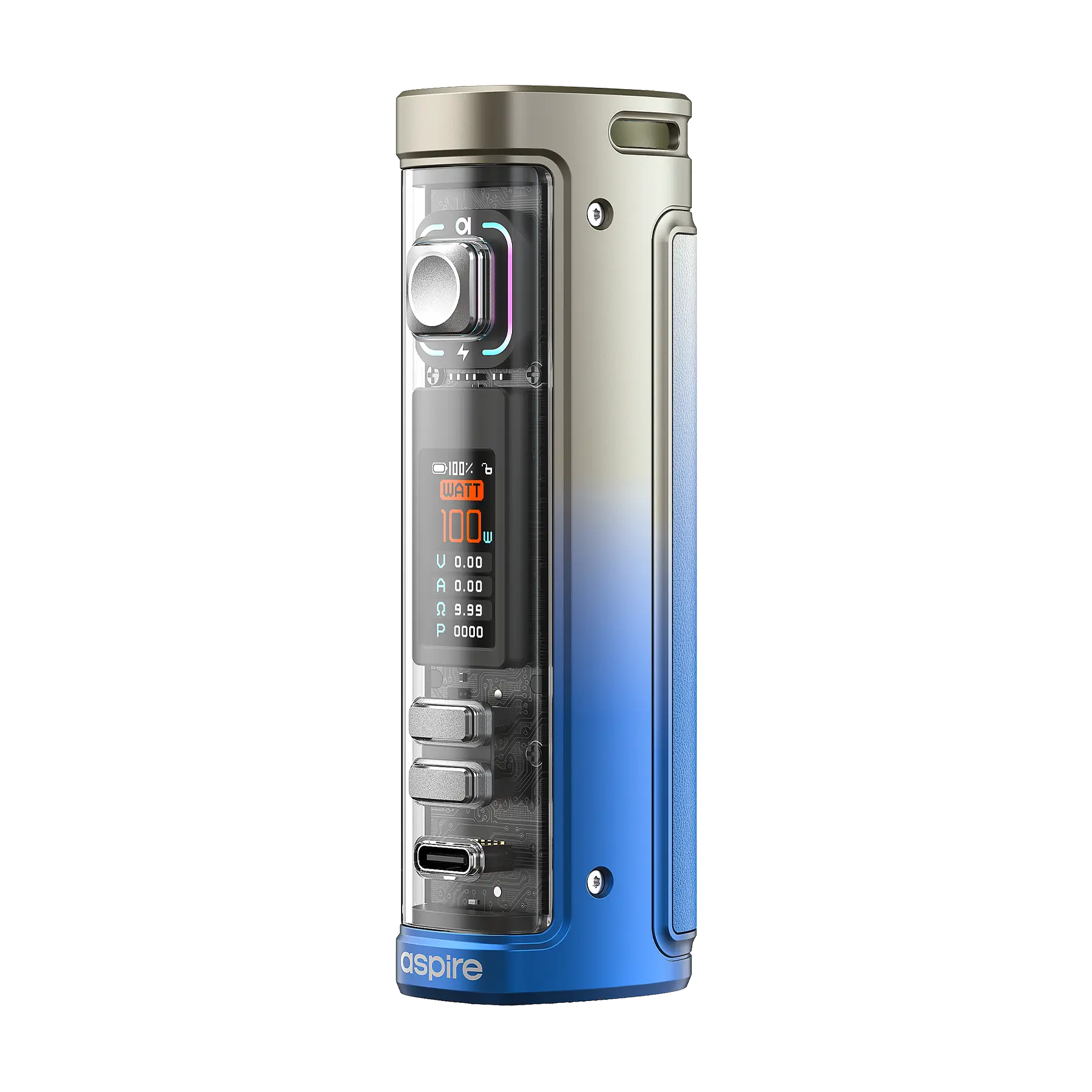 Aspire UK Veynom EX Vape Kit - Chrome Blue Fade