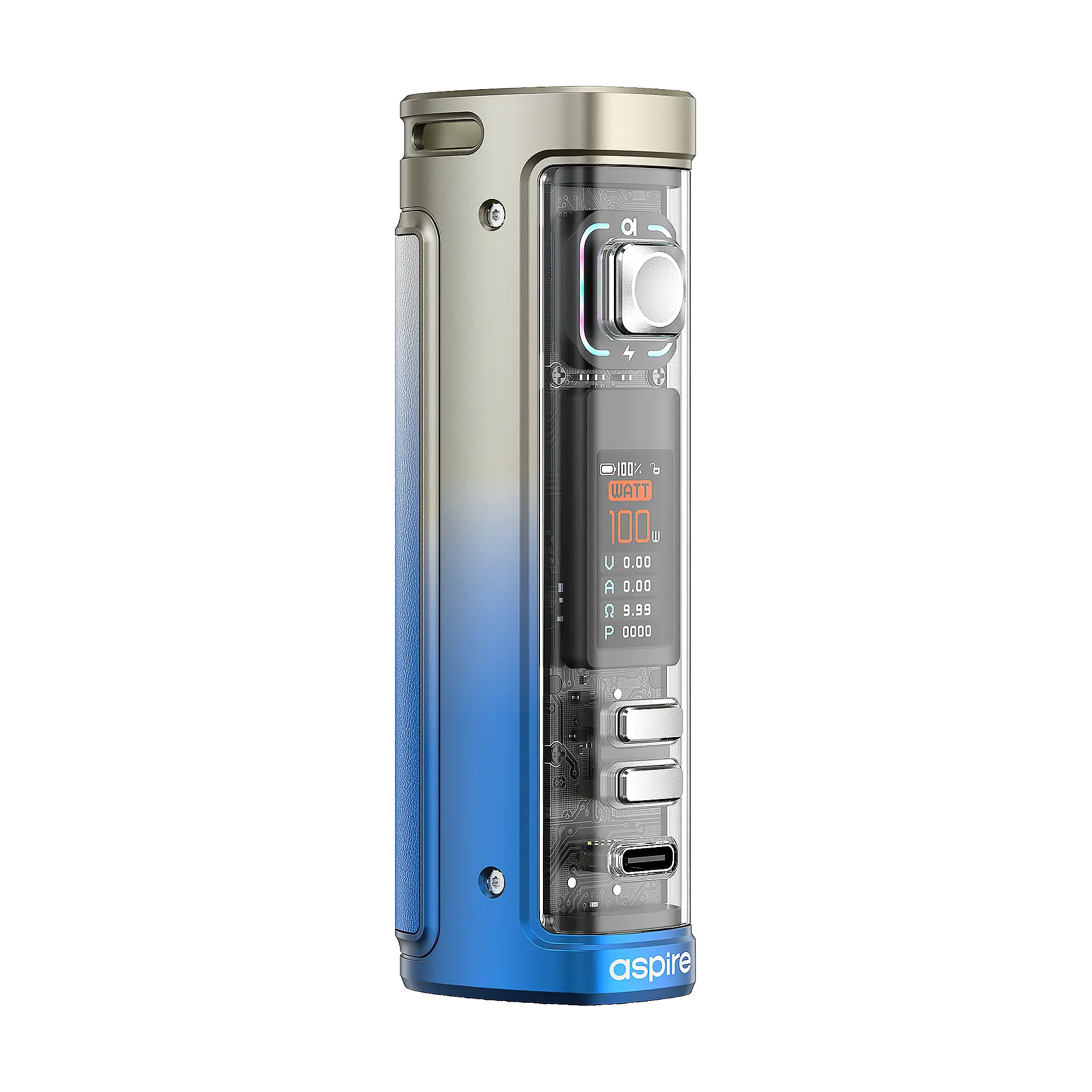 Aspire UK Veynom EX Vape Kit - Chrome Blue Fade