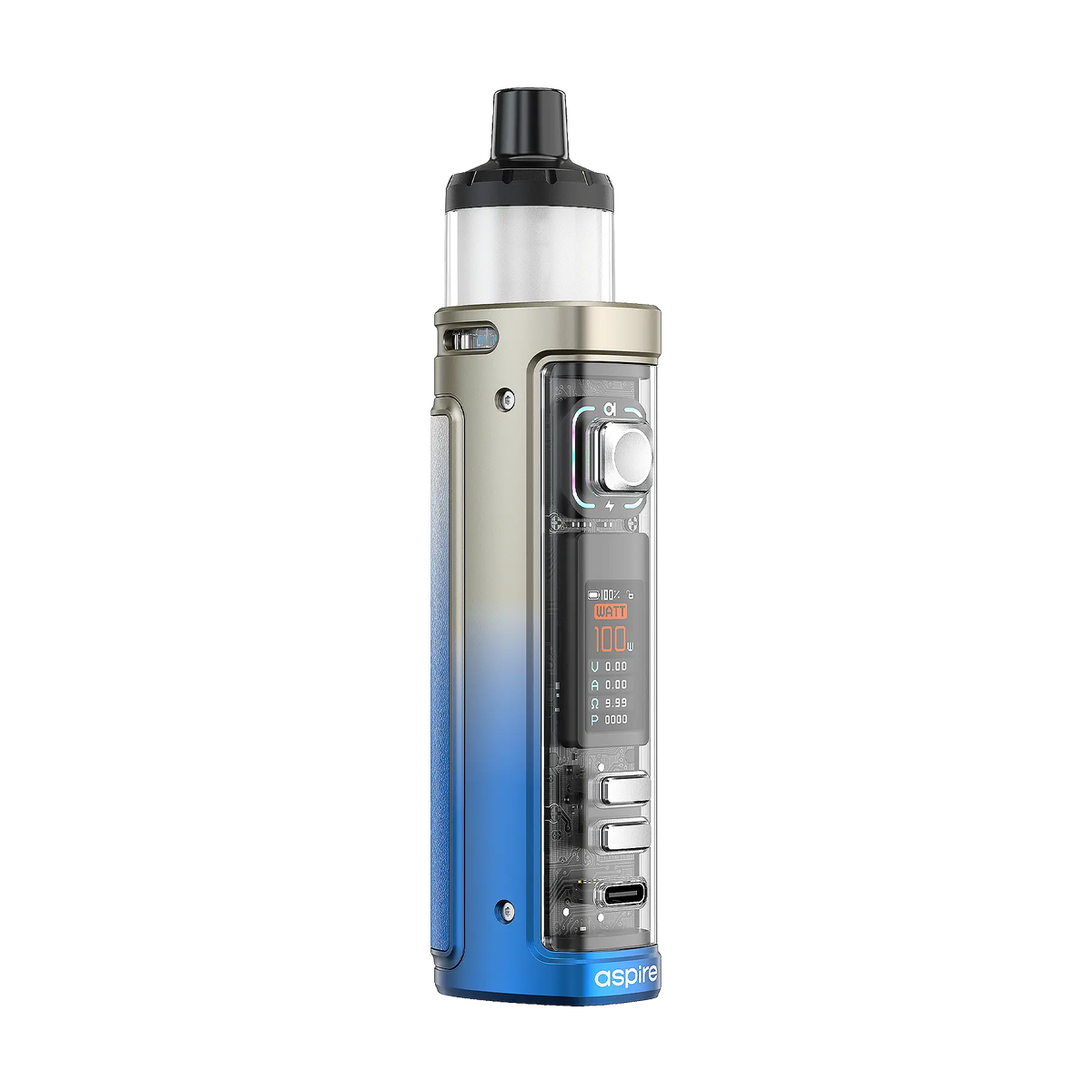 Aspire UK Veynom EX Vape Kit - Chrome Blue Fade