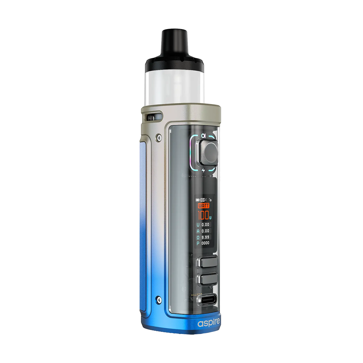 Aspire UK Veynom LX Vape Kit - Chrome Blue Fade