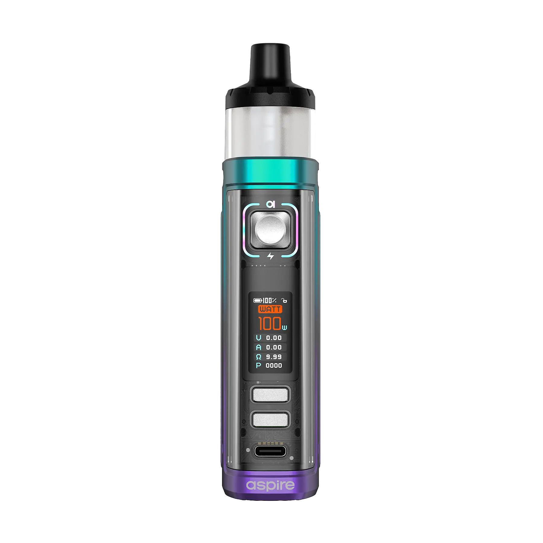 Aspire UK Veynom LX Vape Kit - Teal Purple Fade