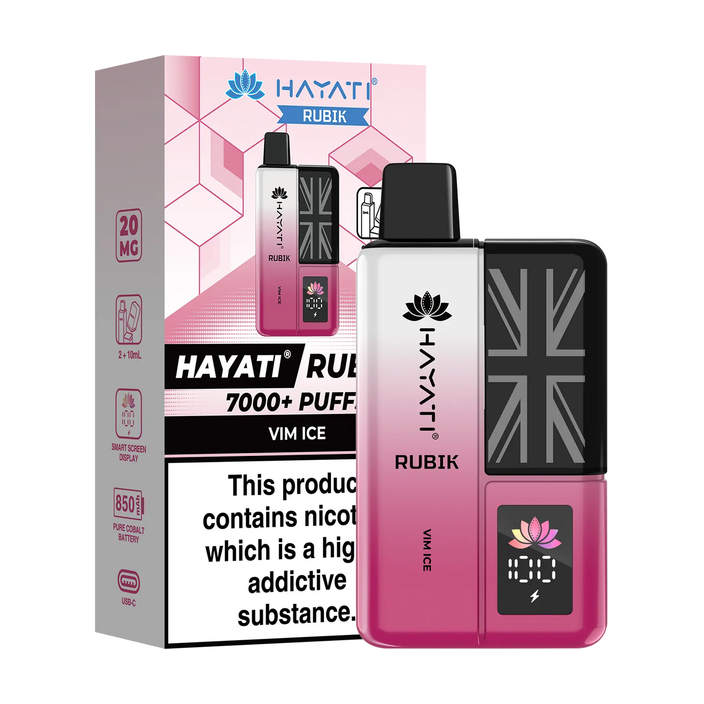 Hayati Rubik Prefilled Vape Kit - Vim Ice