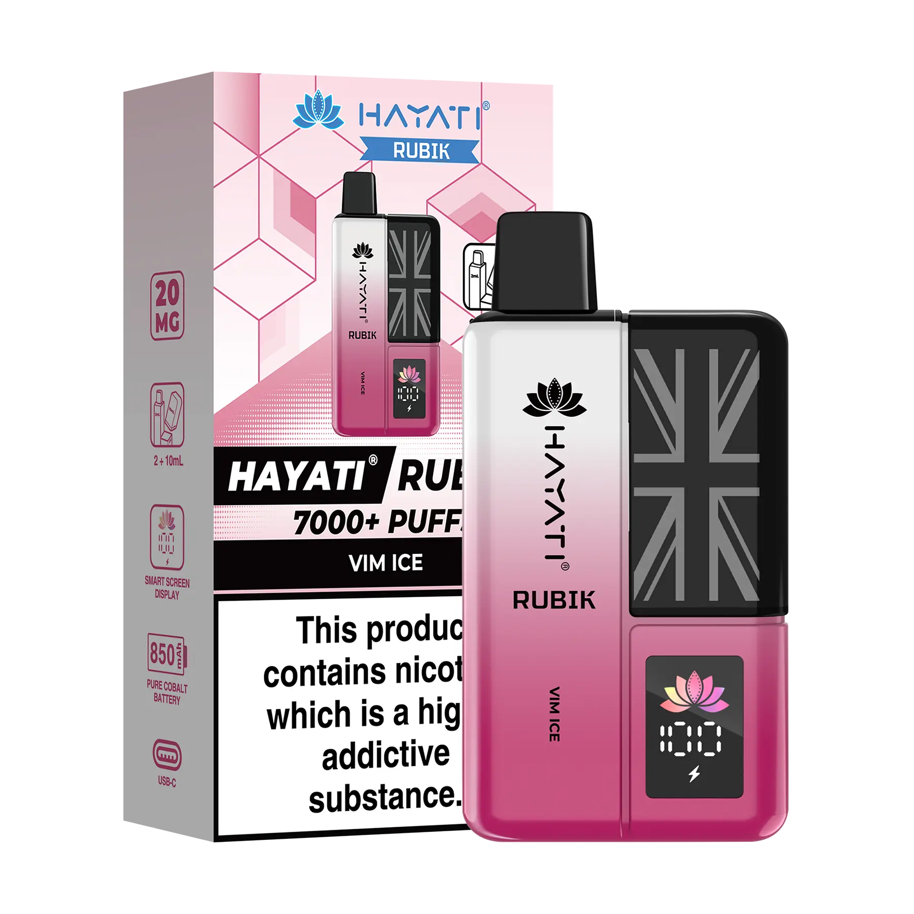Hayati Rubik Prefilled Vape Kit - Vim Ice