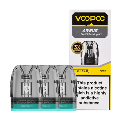 Voopoo Argus Top Fill V2 Replacement Pods - 0.4ohm XL
