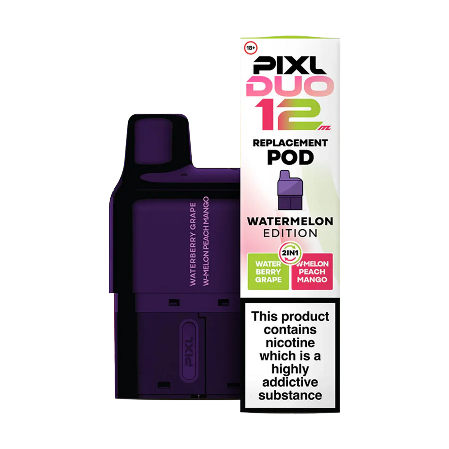 Pixl Duo 12 Replacement Pods - Watermelon Edition