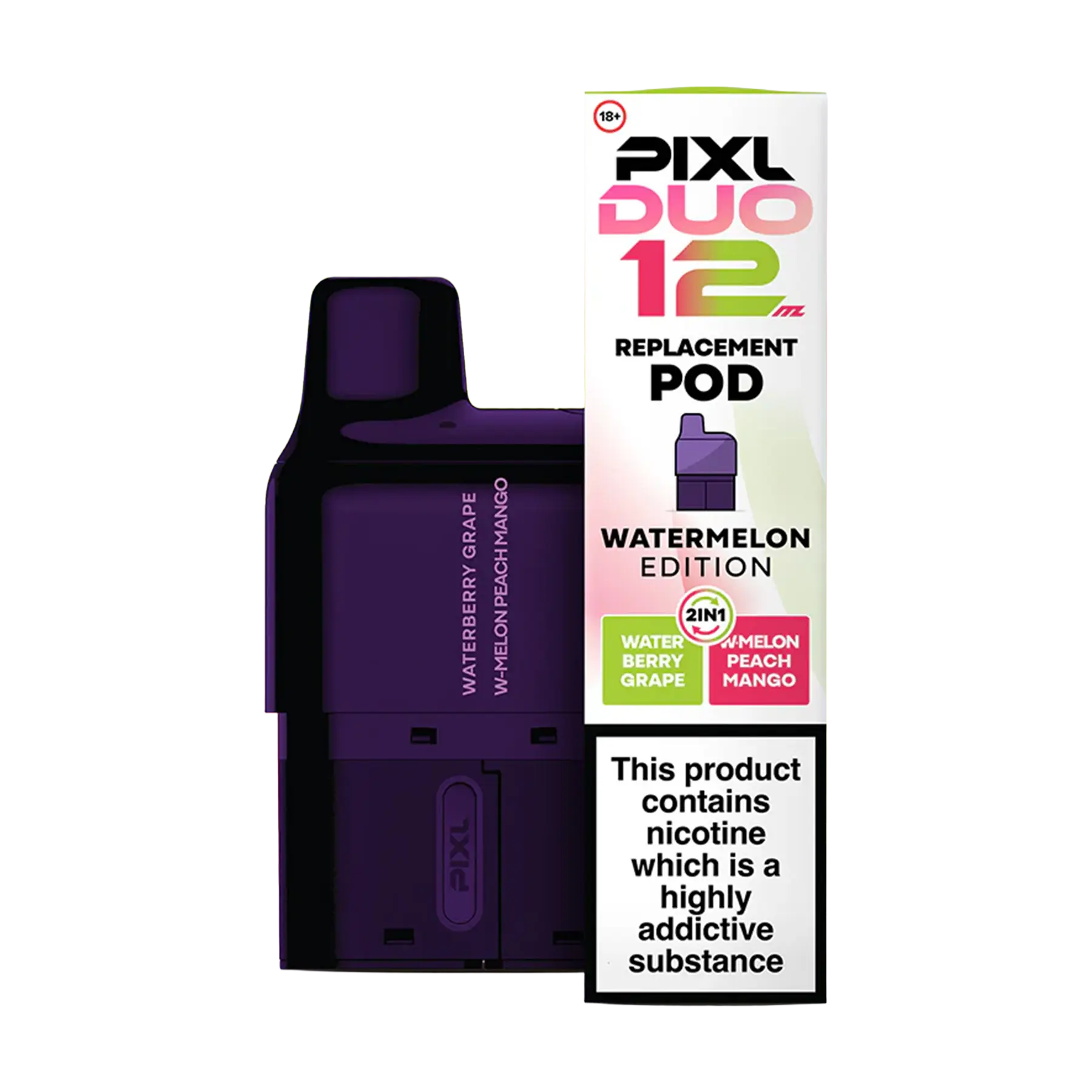 Pixl Duo 12 Replacement Pods - Watermelon Edition