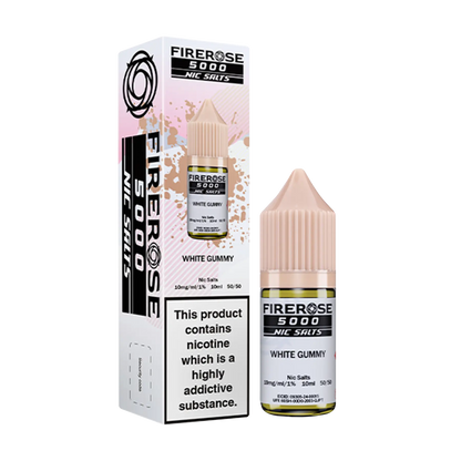 Firerose 5000 10ml Nicotine Salt - White Gummy