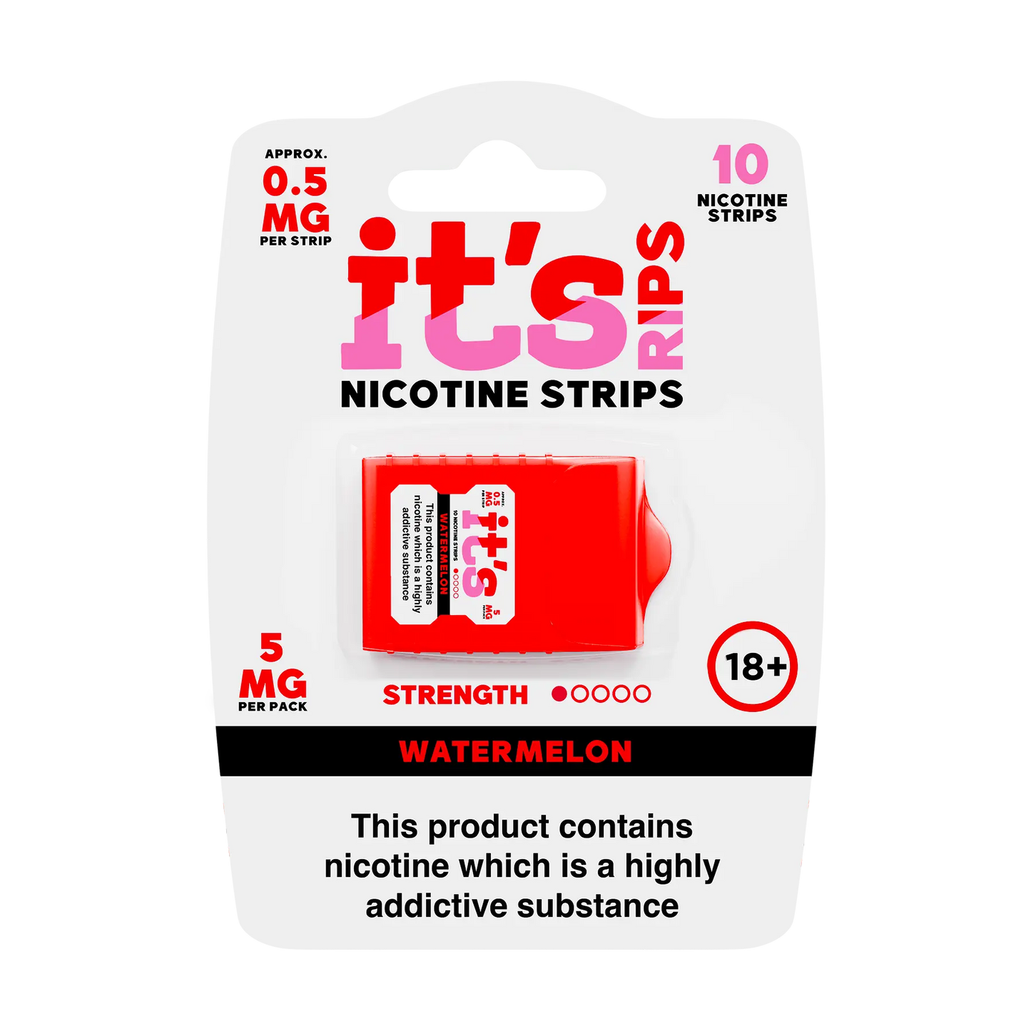 It's Nicotine Rips - Container Of 10 Strips