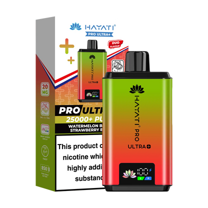 Hayati Pro Ultra 25K Prefilled Vape Kit - Watermelon Berry Strawberry B'Gum