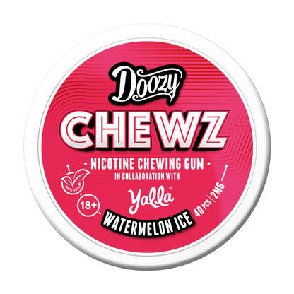 Doozy Chewz Nicotine Chewing Gum - Watermelon Ice