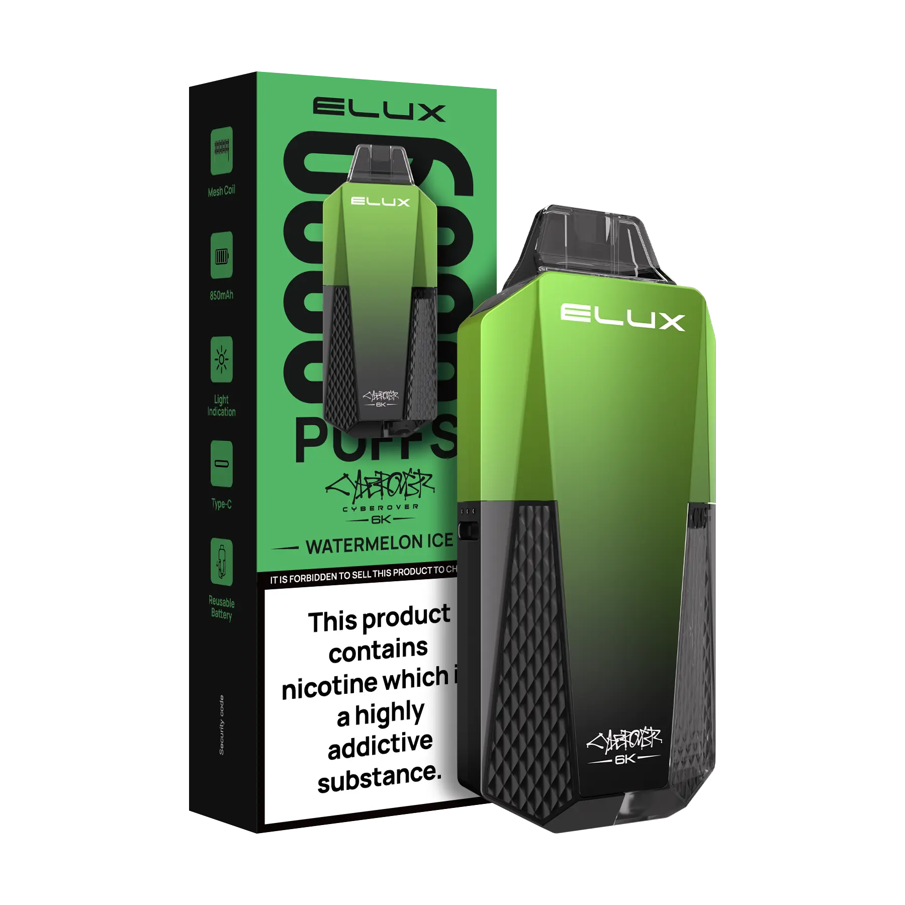 Elux Cyberover 6K Prefilled Vape Kit