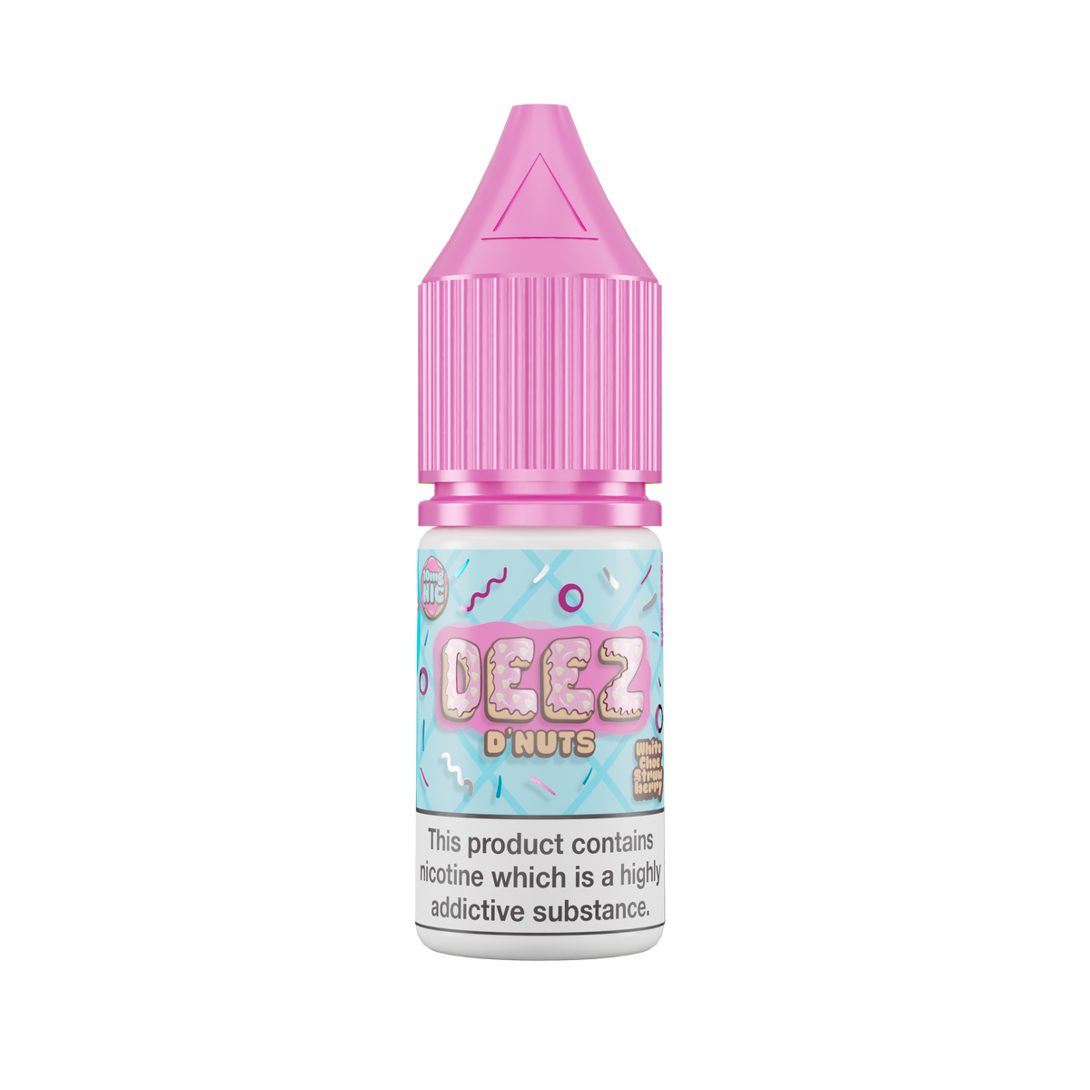 Deez D'nuts - White Choc Raspberry 10ml E Liquid Nicotine Salt