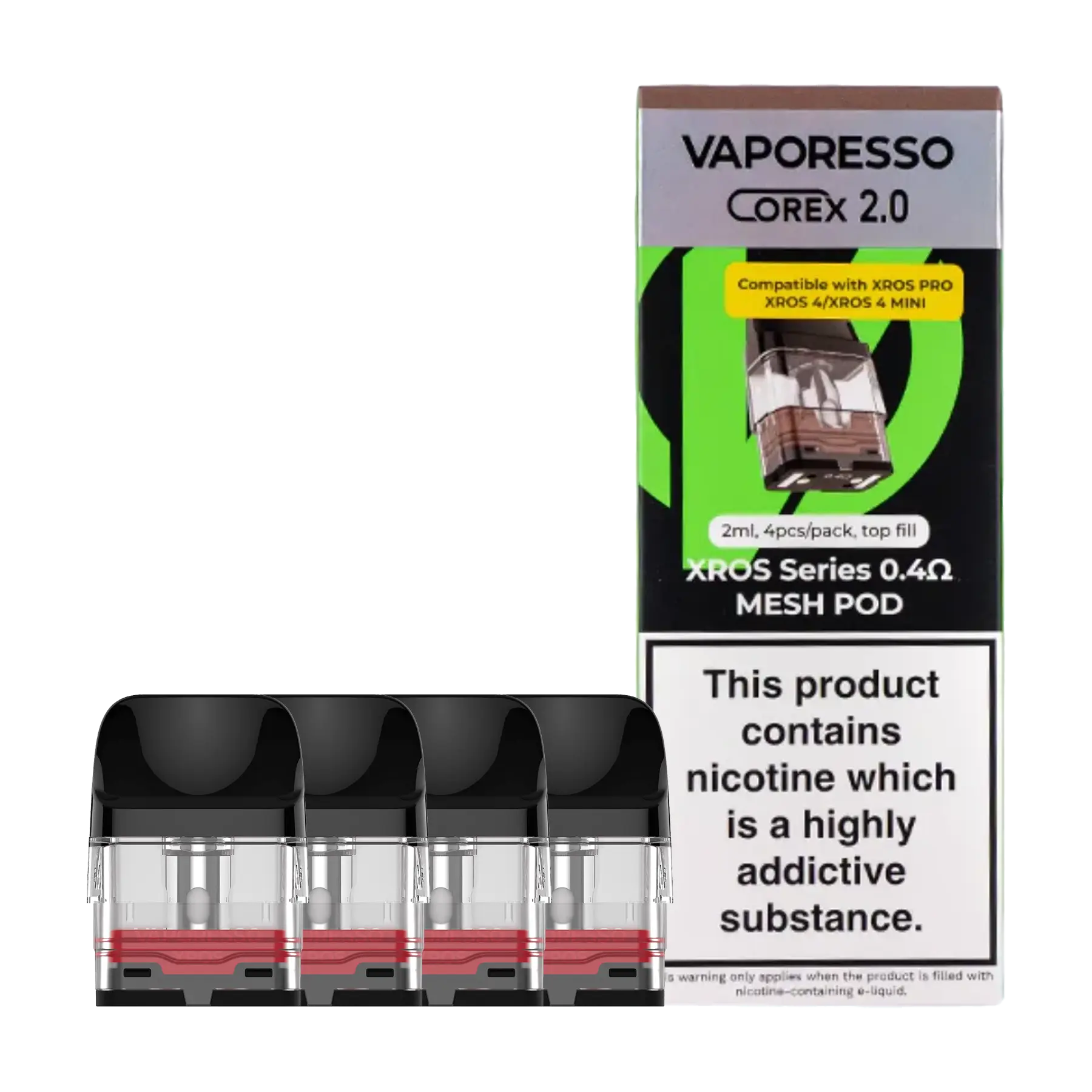 Vaporesso Xros Corex 2.0 Replacement Pods - 0.4 ohm 2ml