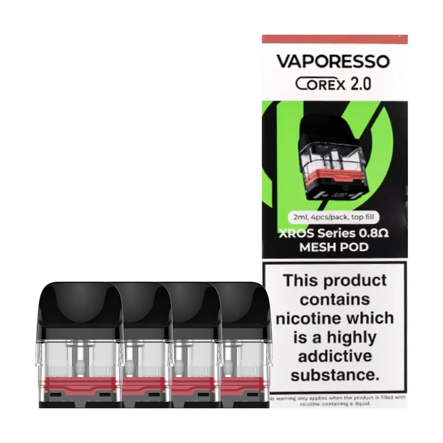 Vaporesso Xros Corex 2.0 Replacement Pods - 0.8 ohm 2ml