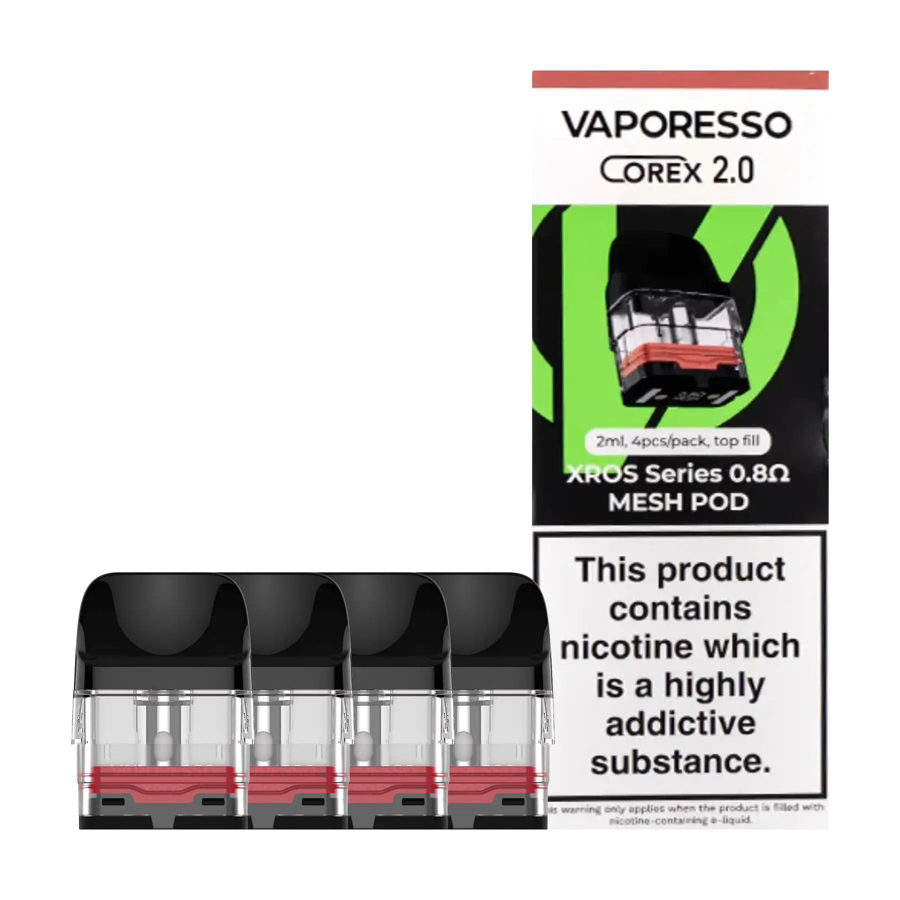 Vaporesso Xros Corex 2.0 Replacement Pods - 0.8 ohm 2ml