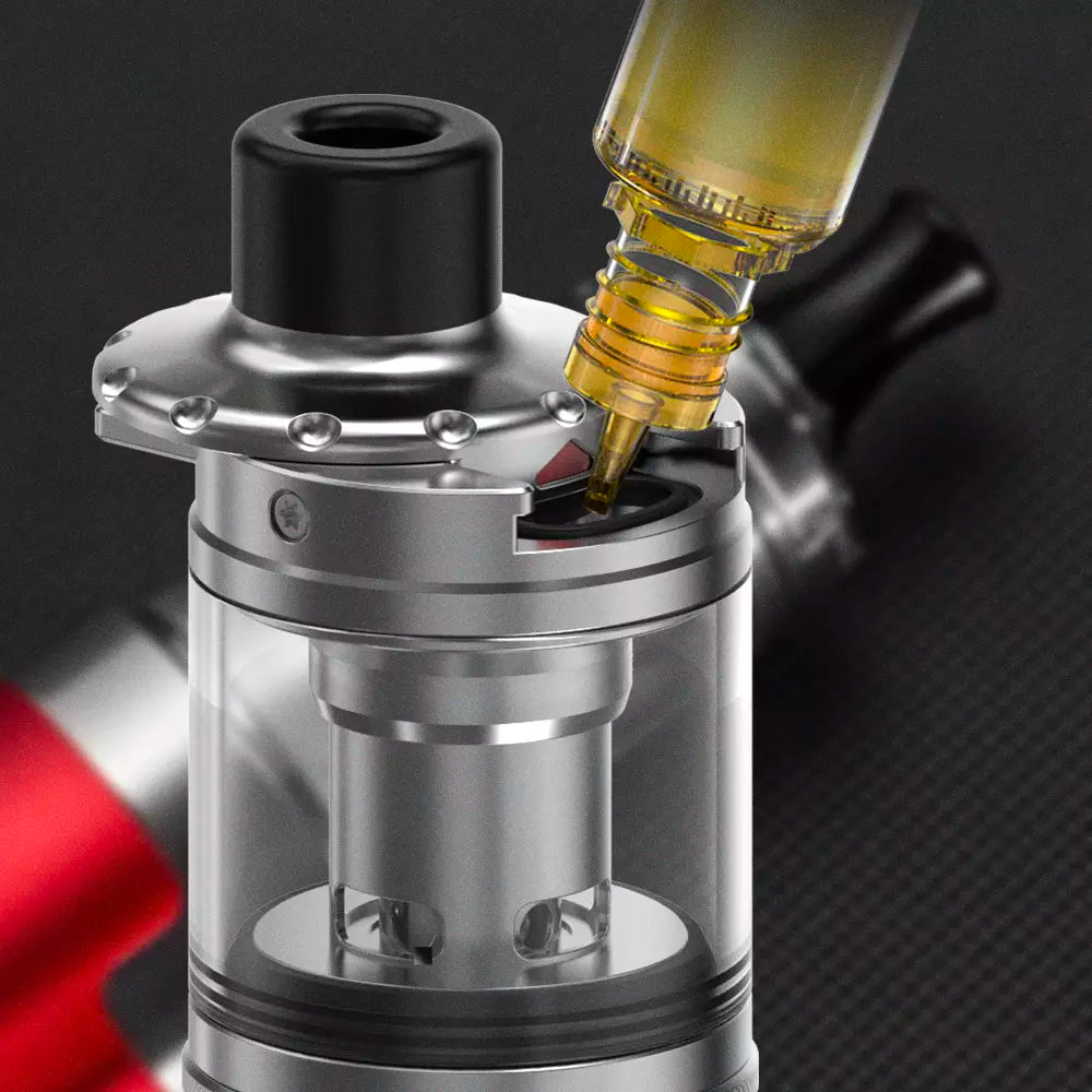 Utilizing a super intuitive filling design, it couldn't be easier. Simply slide open the top cap and fill up with your favourite e-liquid.