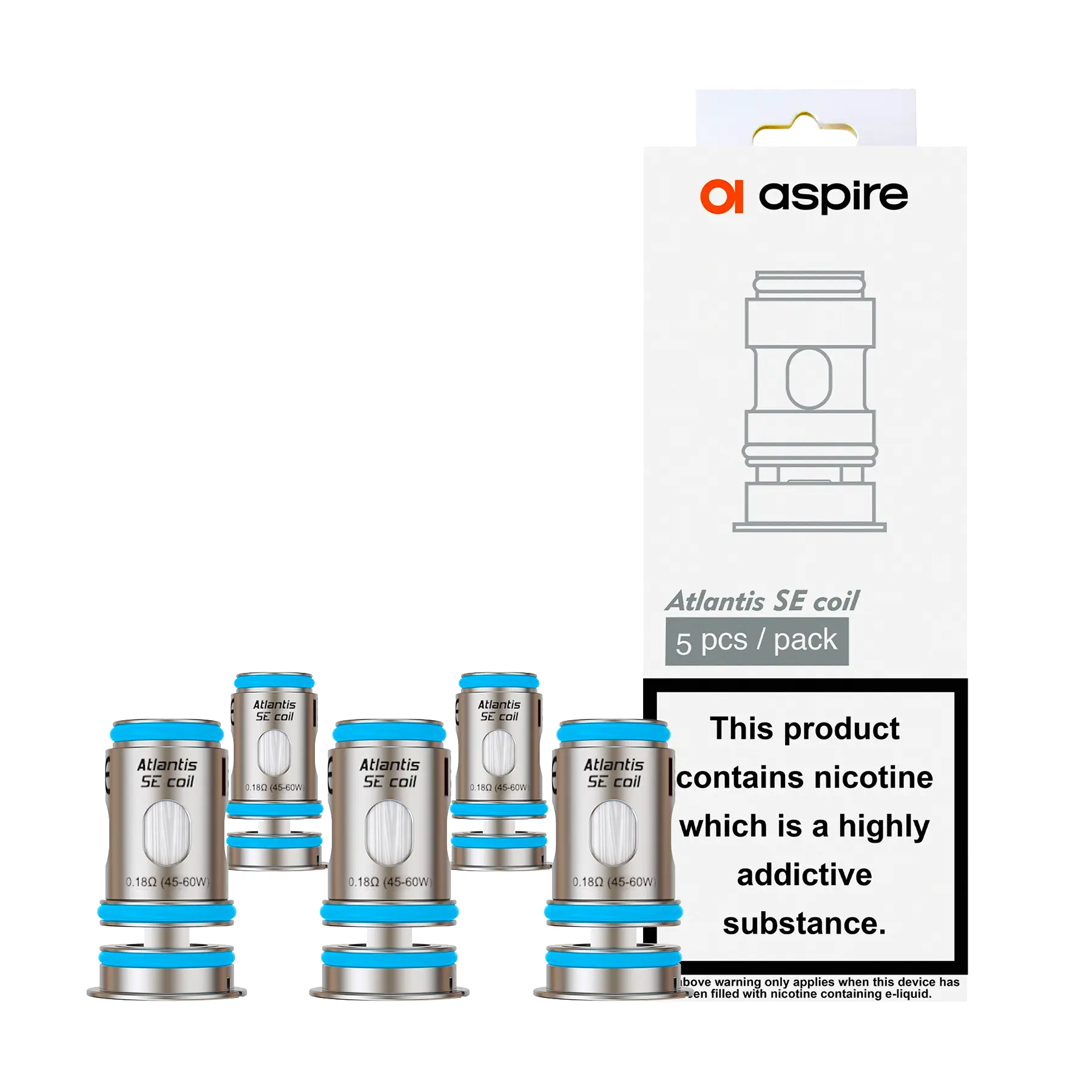 Aspire Atlantis Meshed Replacement Coils - 5 Pack
