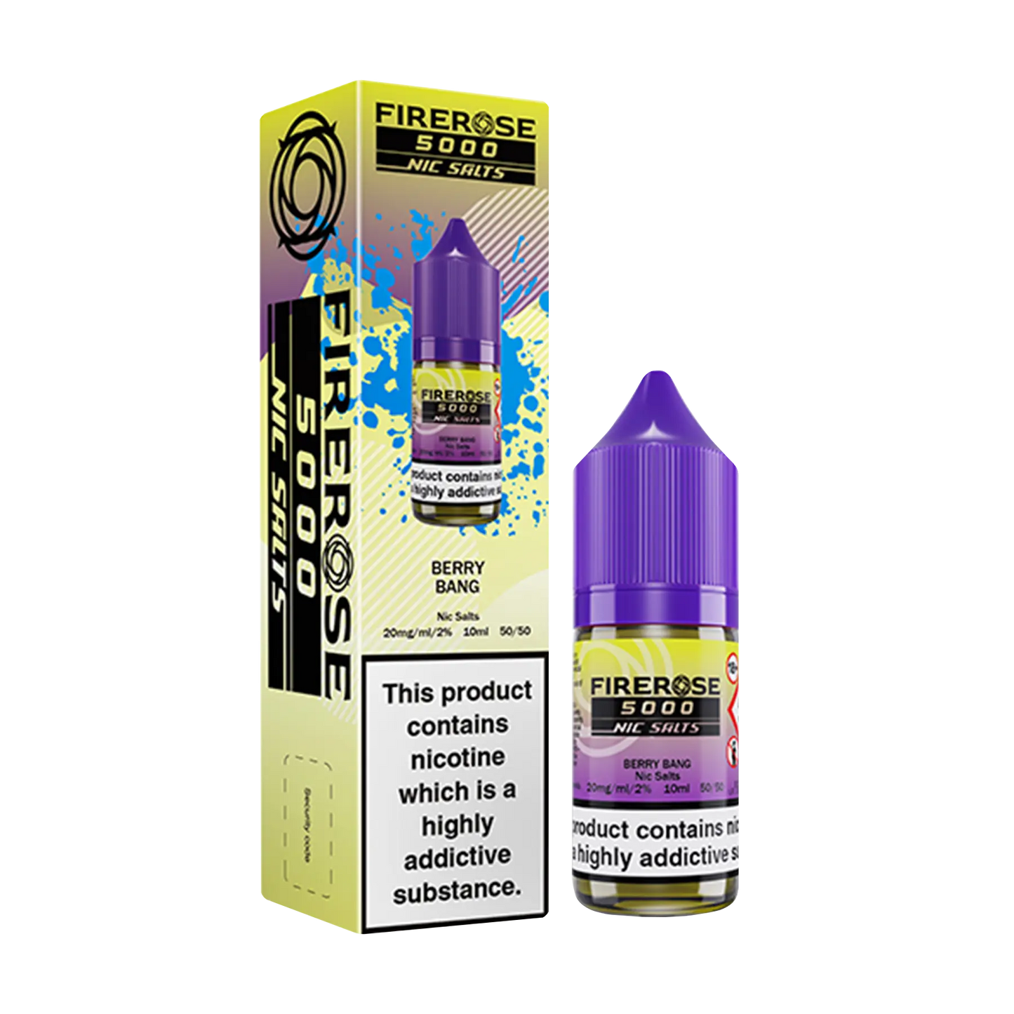 Firerose 5000 10ml Nicotine Salt - Berry Bang