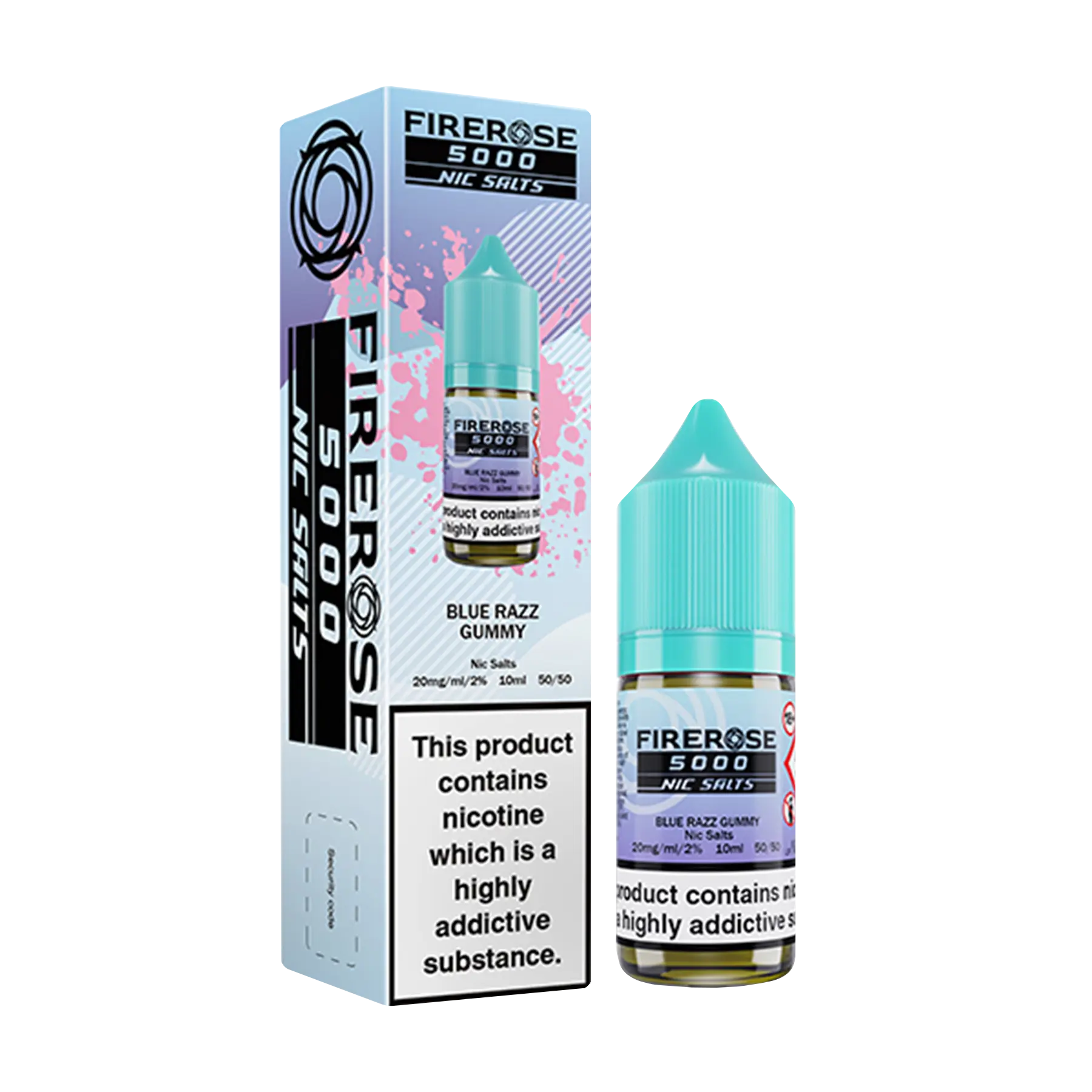 Firerose 5000 10ml Nicotine Salt - Blue Razz Gummy