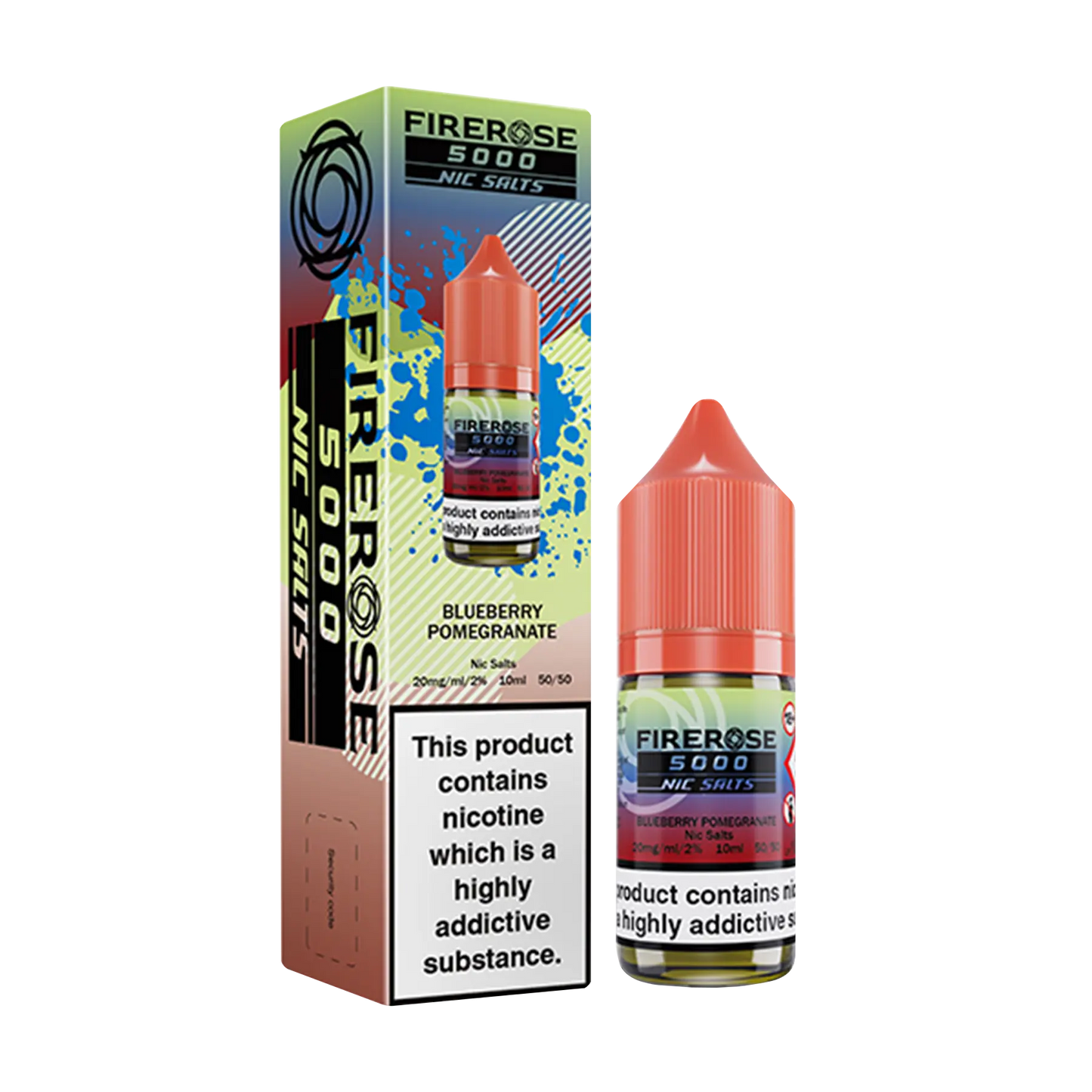 Firerose 5000 10ml Nicotine Salt - Blueberry Pomegranate