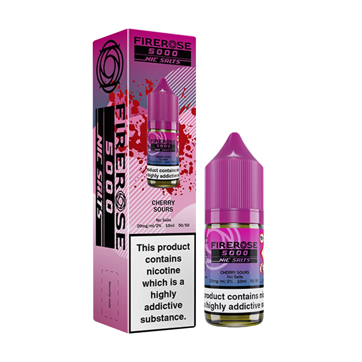 Firerose 5000 10ml Nicotine Salt - Cherry Sours