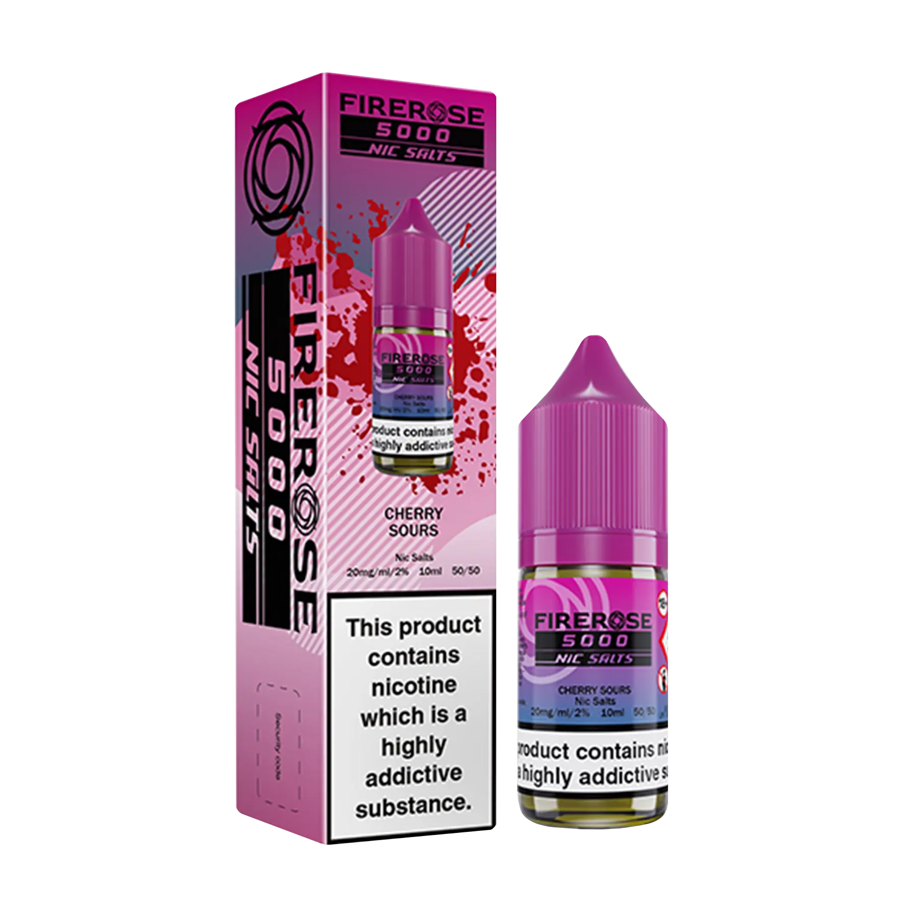 Firerose 5000 10ml Nicotine Salt - Cherry Sours