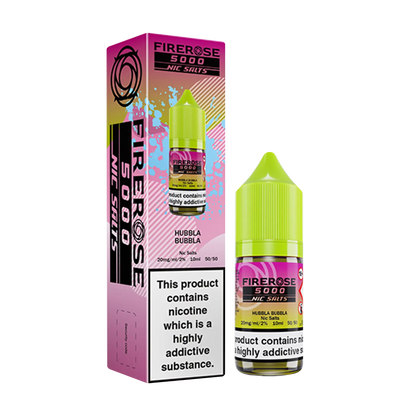 Firerose 5000 10ml Nicotine Salt - Hubba Bubbla