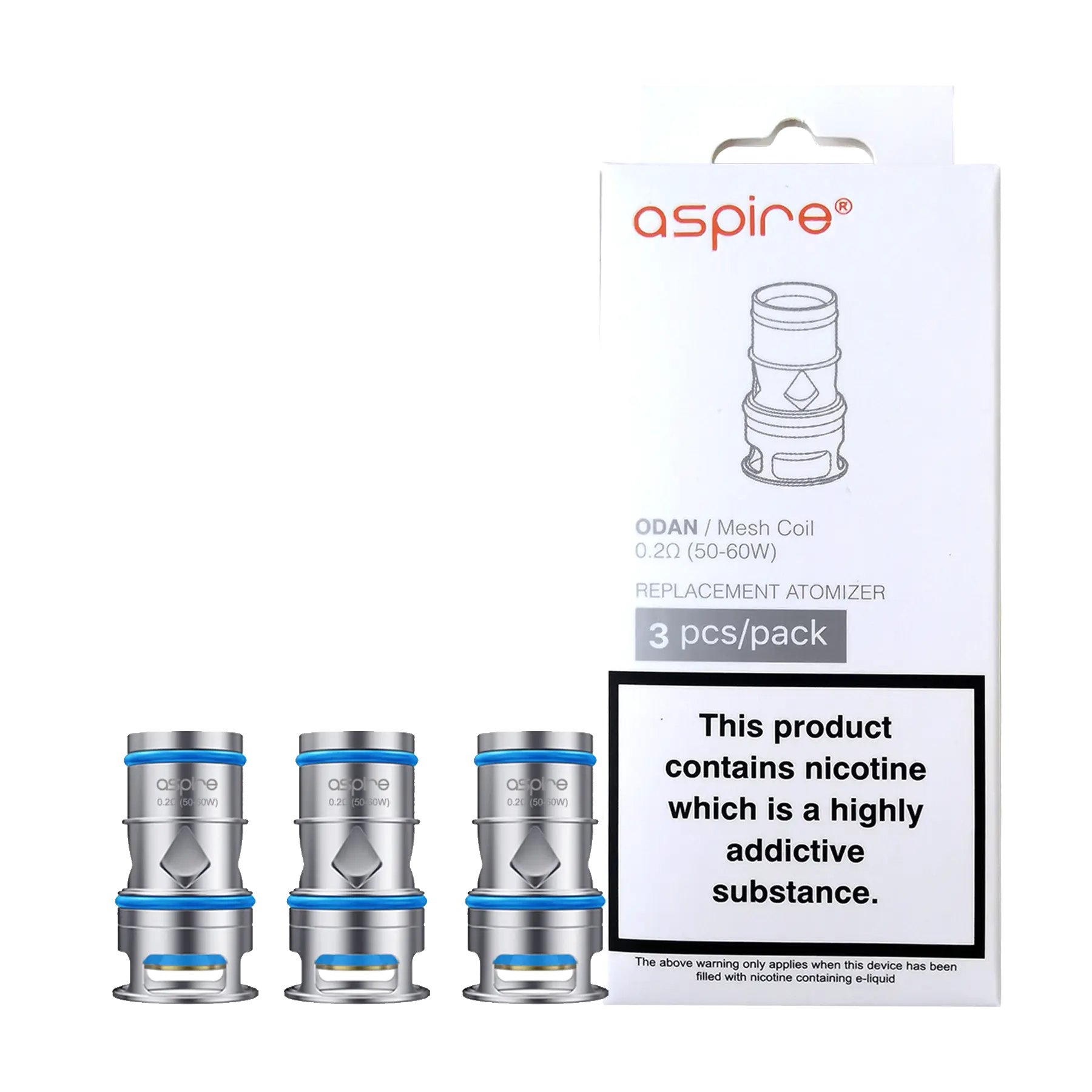 Aspire Odan Replacement Coils - 3 Pack
