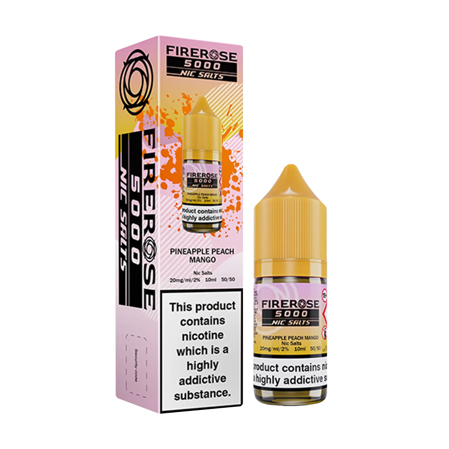 Firerose 5000 10ml Nicotine Salt - Pineapple Peach Mango