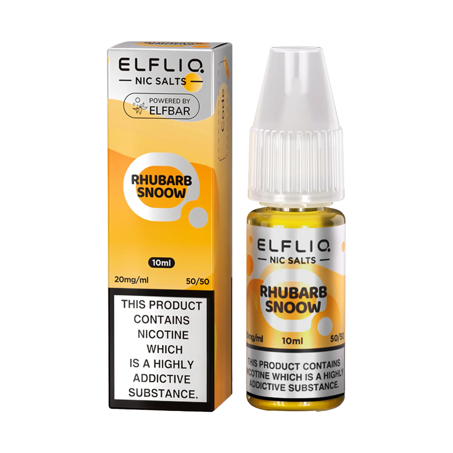 Elfliq 10ml Nicotine Salt - Rhubarb Snoow