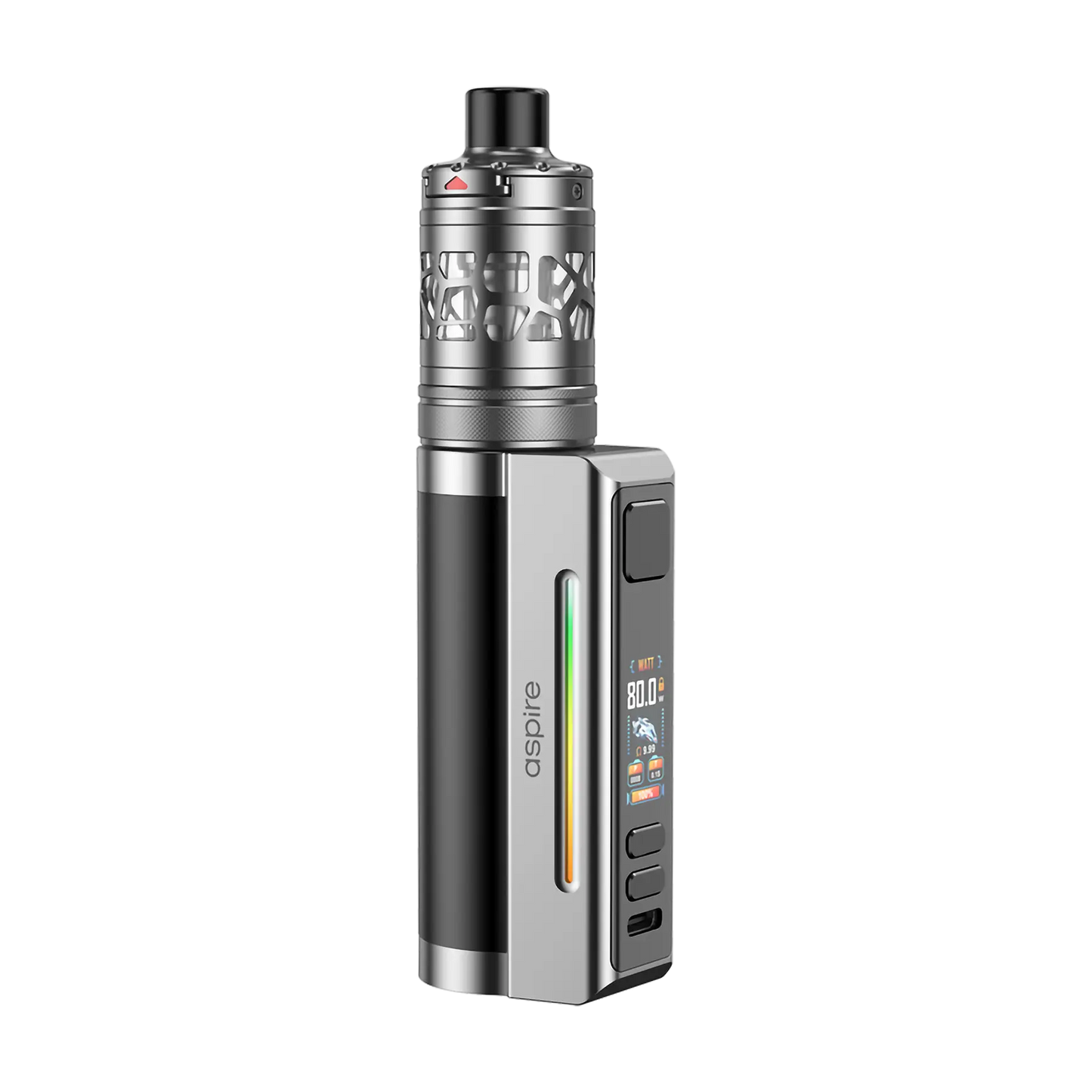 Aspire Zelos M80 Mouth To Lung Kit - Black & Silver