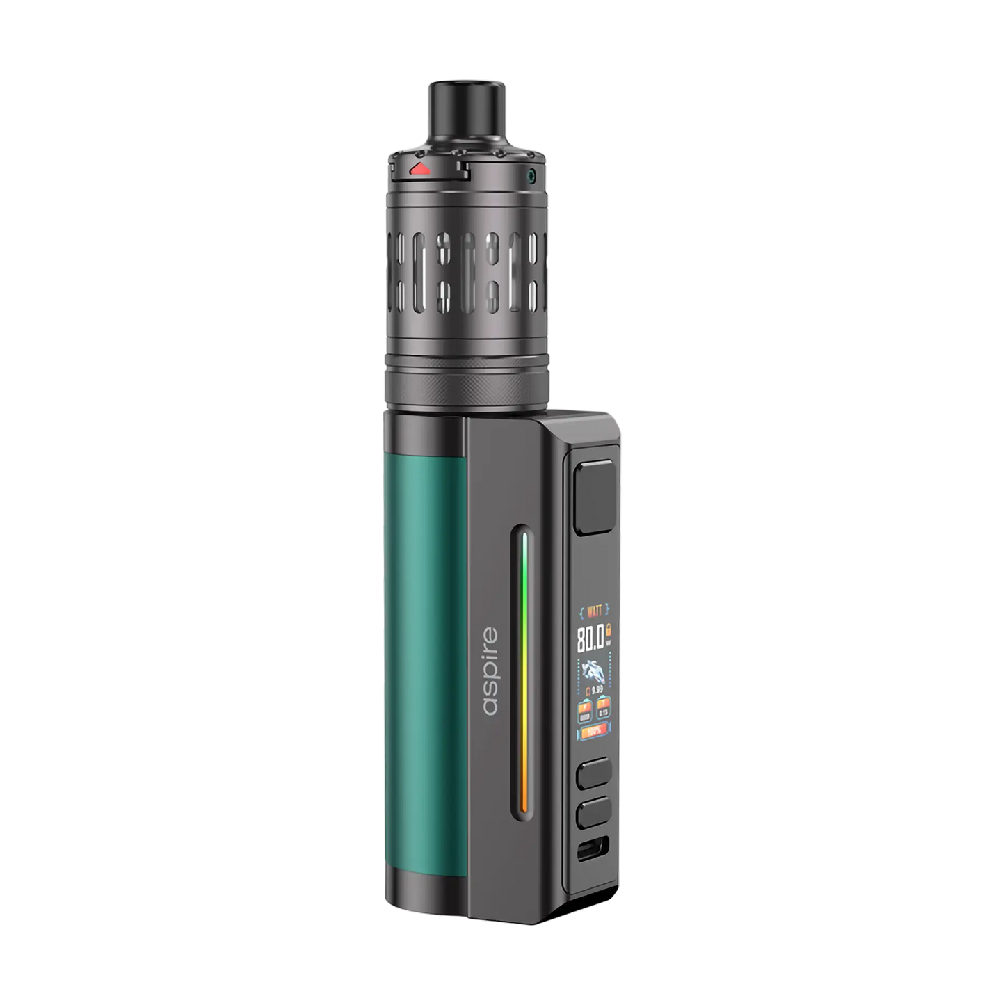 Aspire Zelos M80 Mouth To Lung Kit - Green & Gun Metal