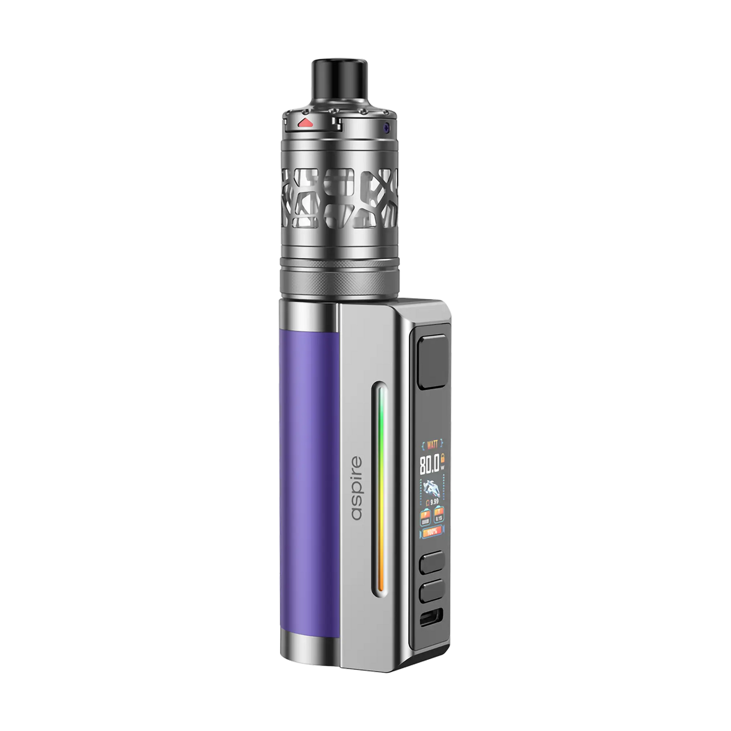 Aspire Zelos M80 Mouth To Lung Kit - Purple & Silver