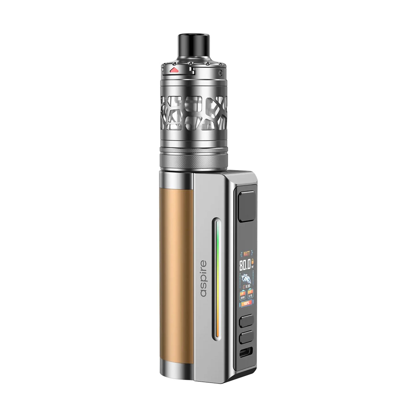 Aspire Zelos M80 Mouth To Lung Kit - Gold & Silver
