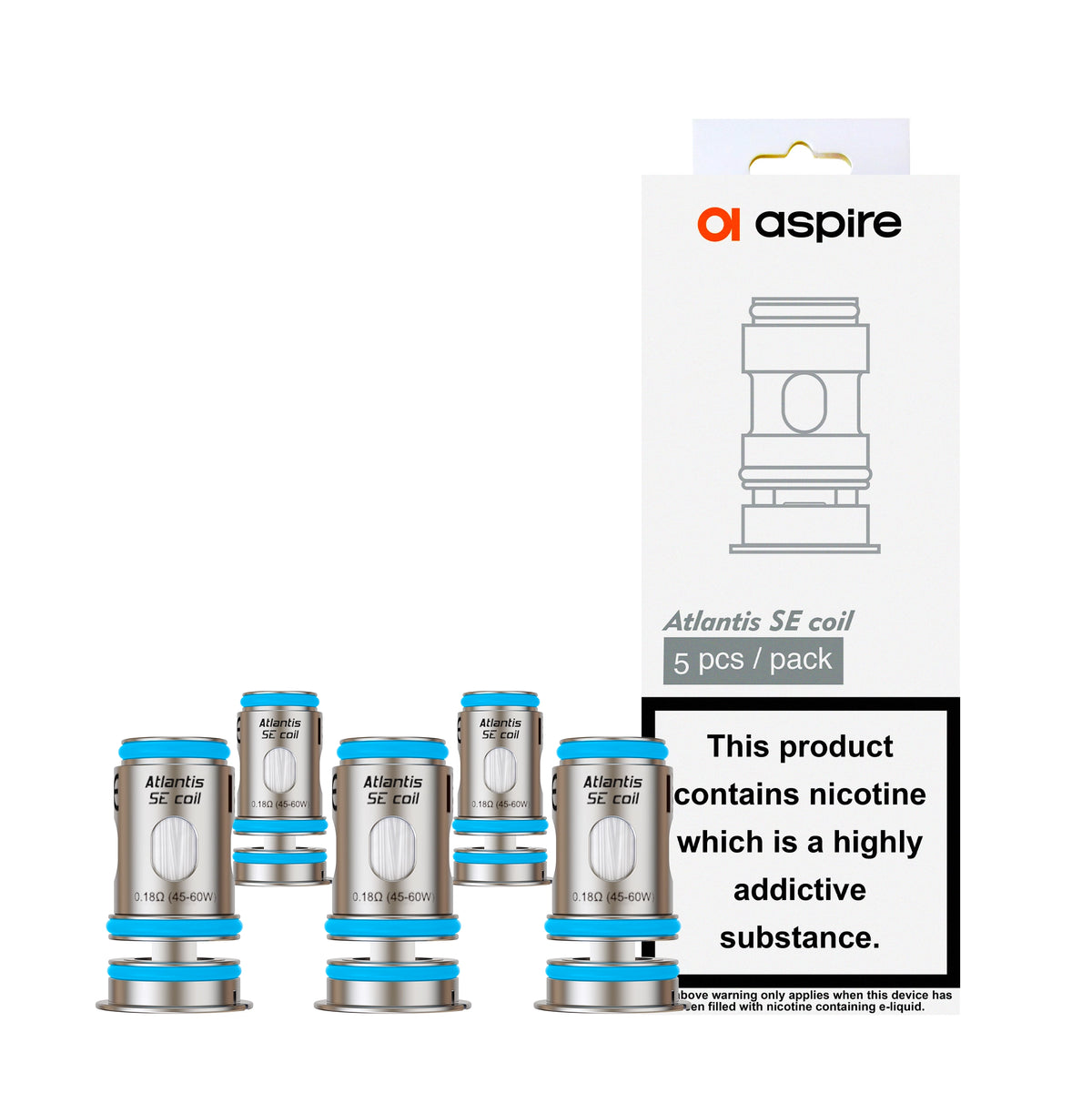 Aspire's Atlantis SE coils are designed for use with the Atlantis GT Tank only. There are 3 versions of this coil available, to support Direct To Lung vaping.