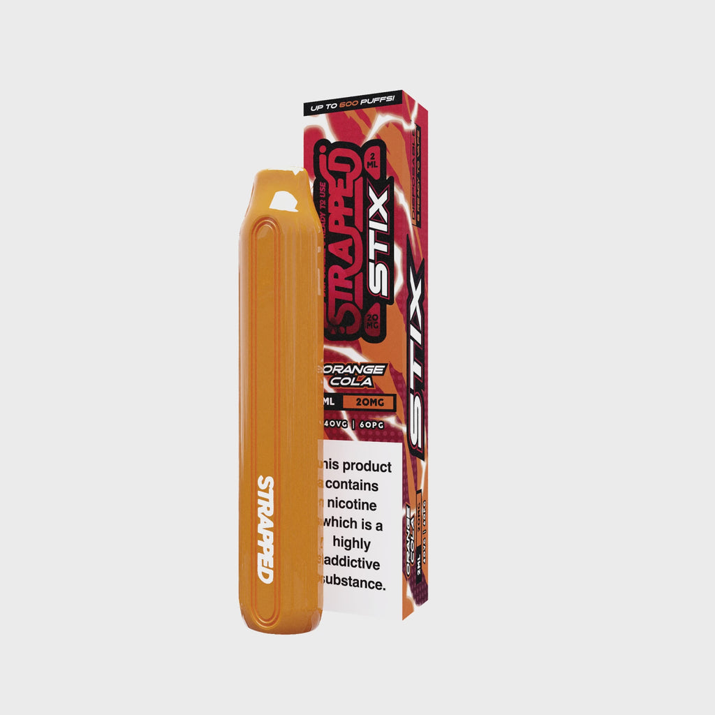 Strapped Stix Disposable Vaping Device | Orange Cola