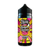 Banana Split shortfill by Doozy Temptations captures the taste of a popular ice cream dessert with banana, vanilla, strawberry and chocolate for a rich vape.