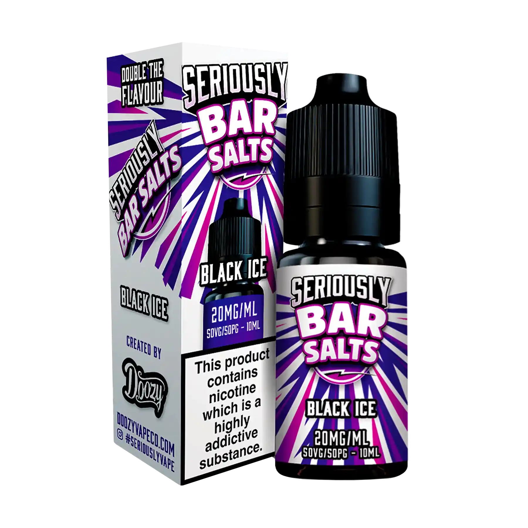 Doozy Seriously Bar Salts Black Ice 10ml E Liquid Nicotine Salt