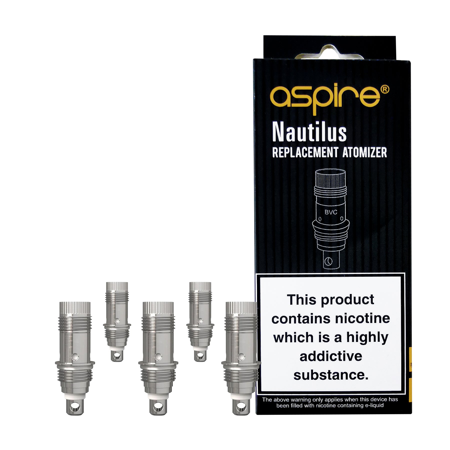 Aspire UK Nautilus 0.4 ohm Replacement Coils - 5 Pack