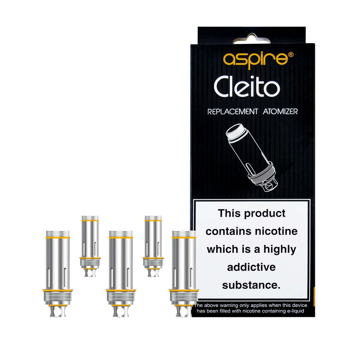 Aspire UK Cleito 0.4 ohm Coils - 5 Pack