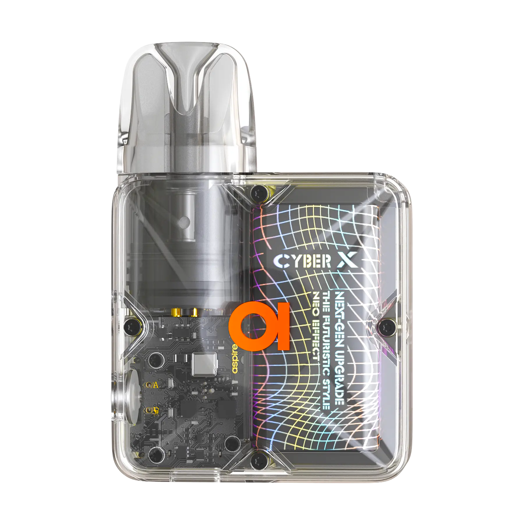 Aspire's Cyber X gives you the optimal balance of style and portability by putting futuristic transparent cyber elements into a thin and portable design.